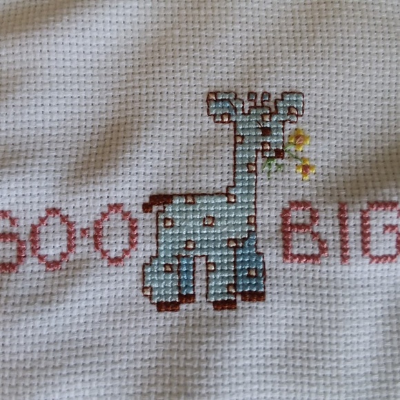 Soo Big Newborn Counted Cross Stitch Bib - Picture 2 of 2